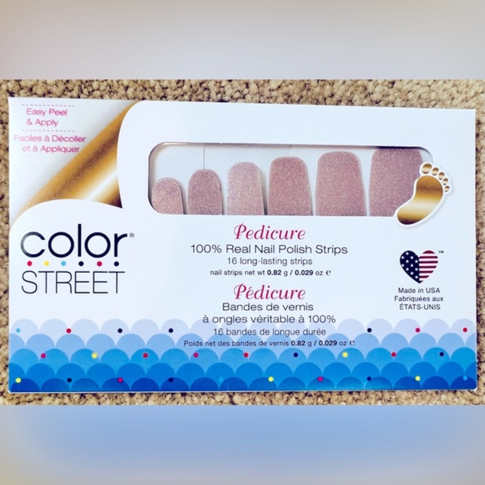 Unopened Color Street nail strips Pedicure, Moonburst
